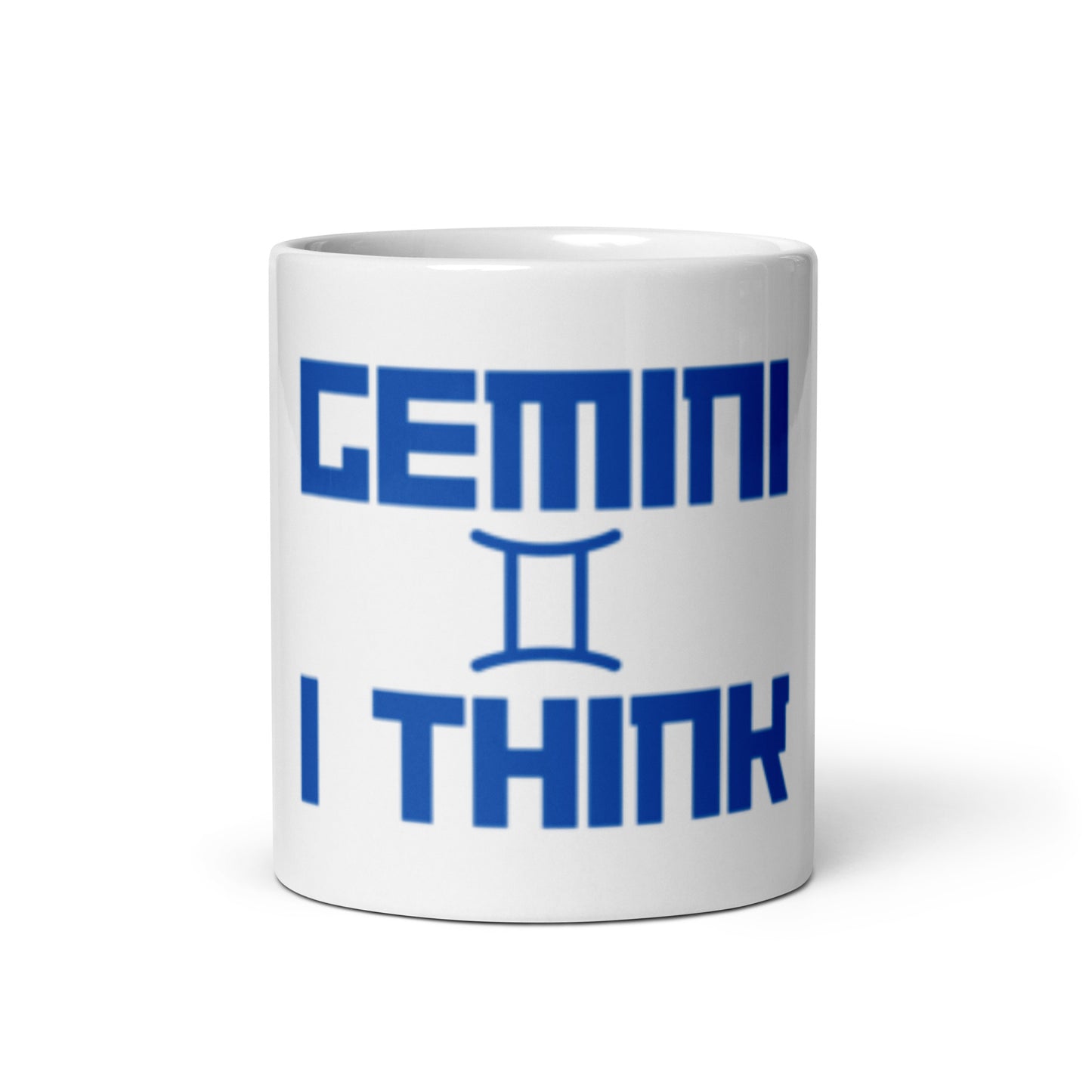 GEMINI I THINK White glossy mug