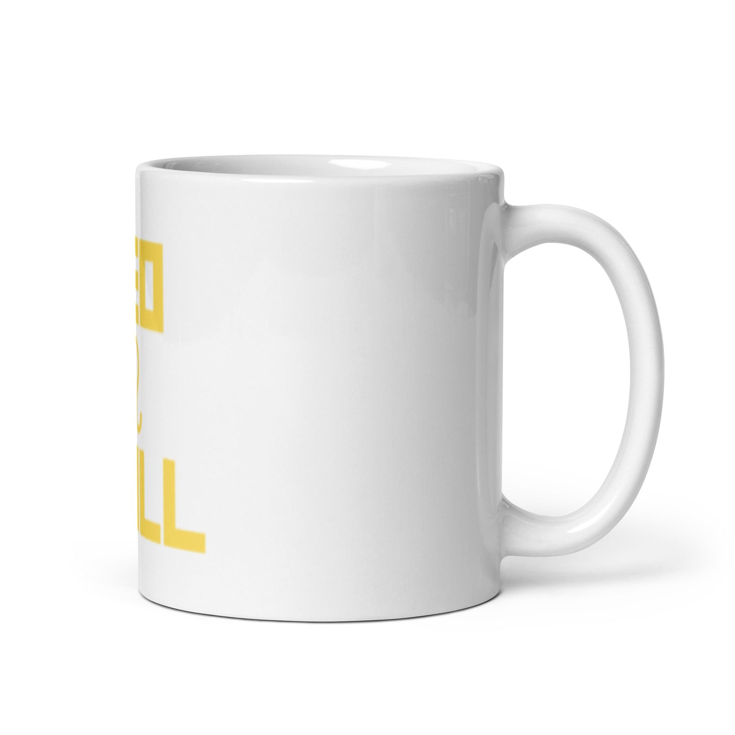 LEO I WILL White glossy mug